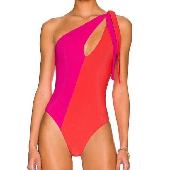Beach Riot Other - Beach Riot Women's Nia One-Piece Swimsuit Size medium- Magenta Coral